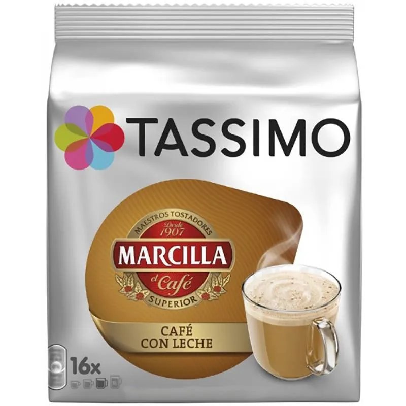Café con leche Marcilla 16 servicios sistema Tassimo Marcilla