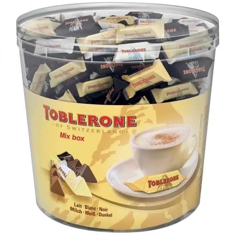 Surtido Mini Toblerone | Contiene 113 unidades de 8g Toblerone