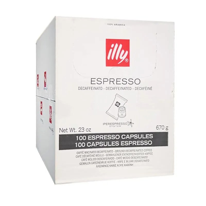 Descafeinado Iperespresso Illy 100 cápsulas Espresso Caffè Illy