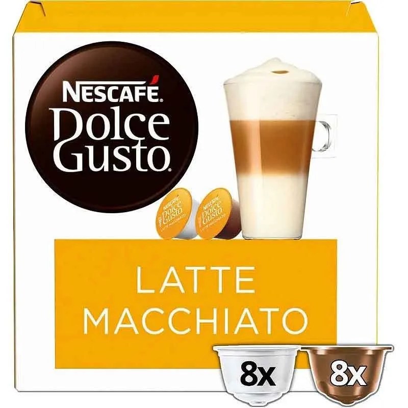 Latte Macchiato Dolce Gusto 16 Cápsulas de leche con toque a café Dolce Gusto