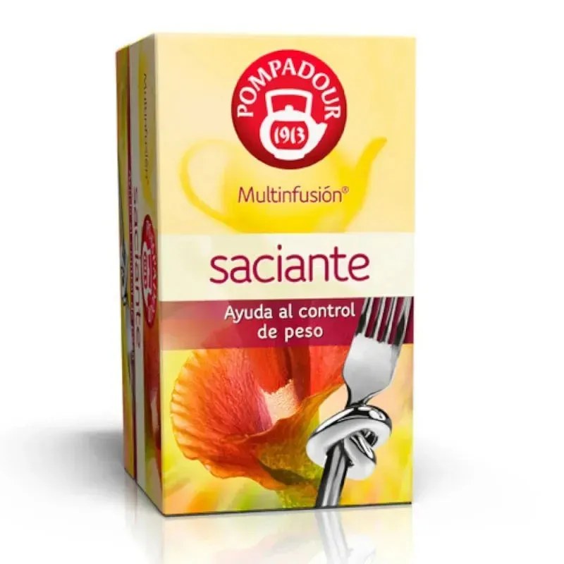 Saciante Pompadour 20 infusiones ayuda al control del peso Pompadour