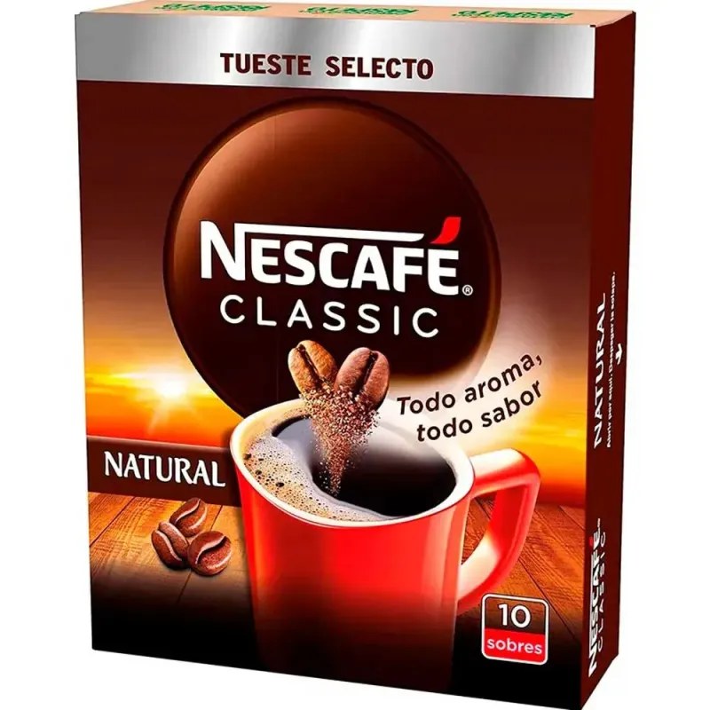 Nescafé Classic Natural Soluble 10 sobres de 2 gr. Nescafe