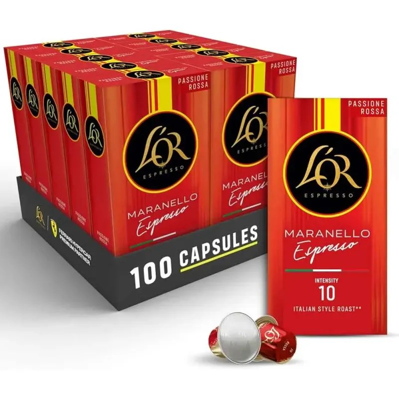 Ristretto Maranello, Passione Rossa L'or 10 cajas compatibles Nespresso L'Or Espresso