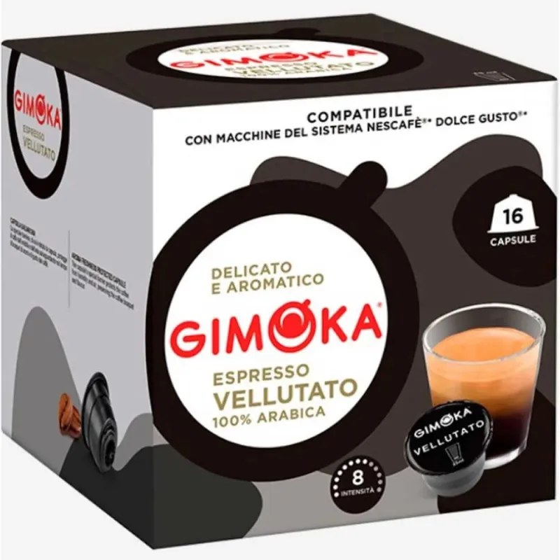 Espresso arábica Gimoka , Dolce Gusto compatible 16 cápsulas Gimoka Italia