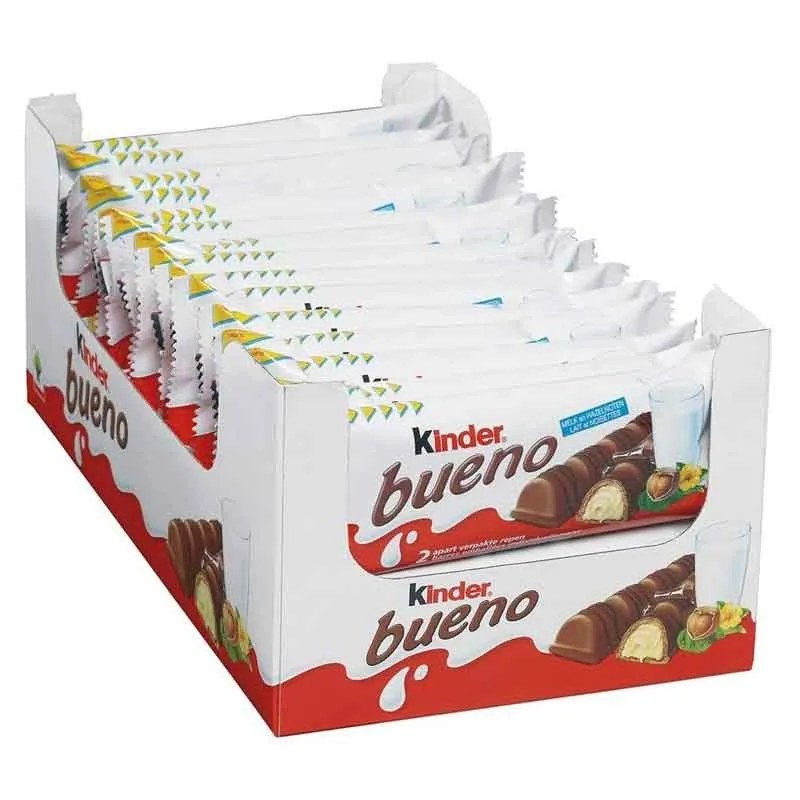 Kinder Bueno | caja de 30 unidades - 2 barritas 43g Kinder Bueno
