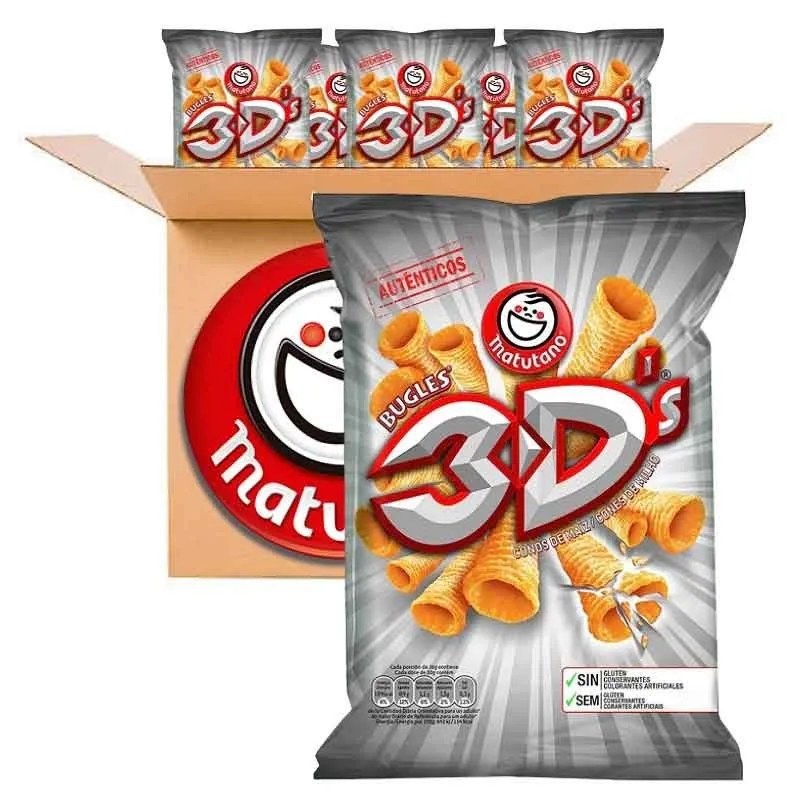 Bugles 3D Matutano 35 gr. 20 paquetes. Matutano