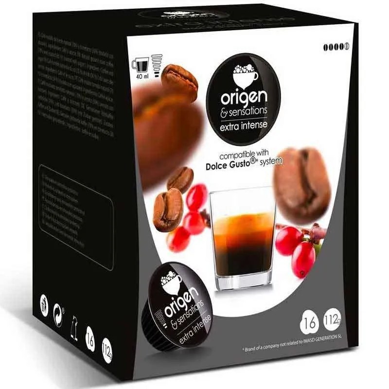 Café Extra Intenso 16 cápsulas | Origen & Sensations Dolce Gusto Origen & Sensations